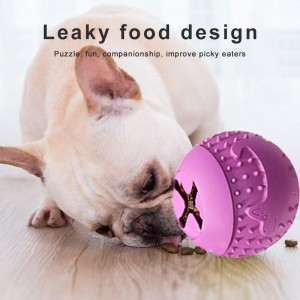 ʻO ka IQ Treat Ball Food Dispensing Dog Toys (4)