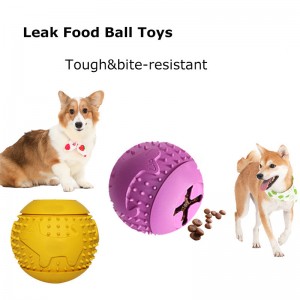 ʻO ka IQ Treat Ball Food Dispensing Dog Toys (5)