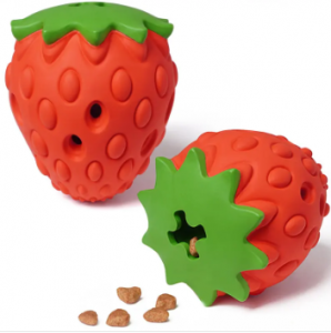 Strawberry Dog Interactive food leaking Toy
