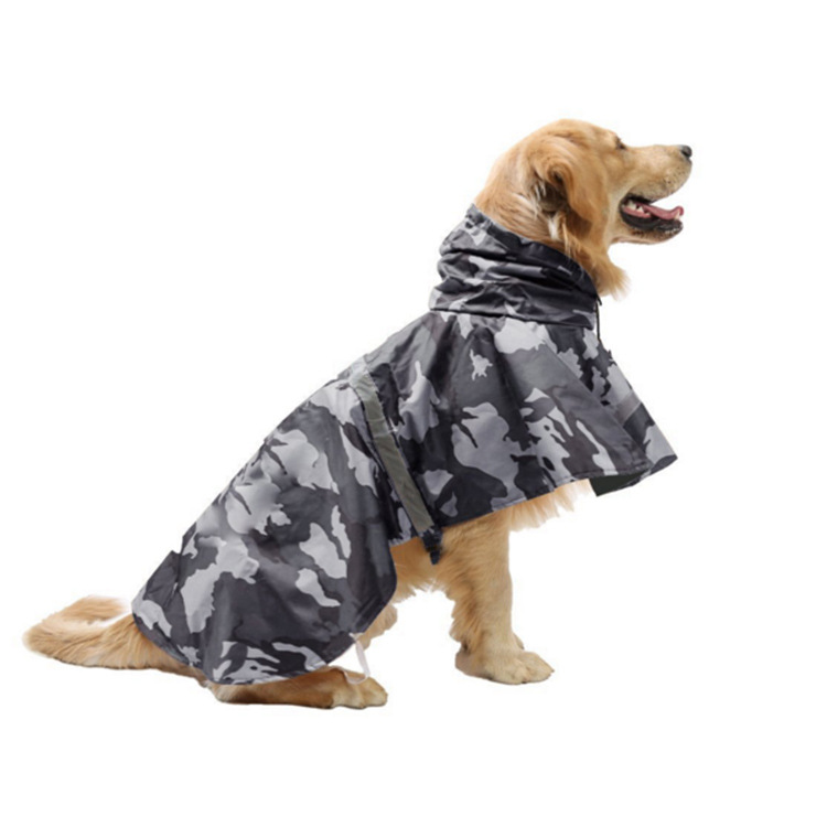 Waterproof Camouflage Dog Raincoat Pet Rain Jacket (2)